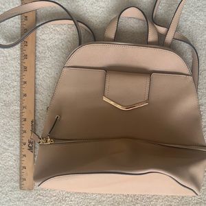 Calvin Klein tan backpack purse